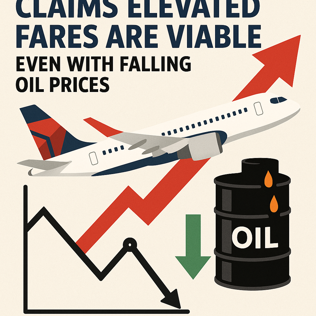 Delta Claims Elevated Fares Are Viable Even With Falling Oil Prices
