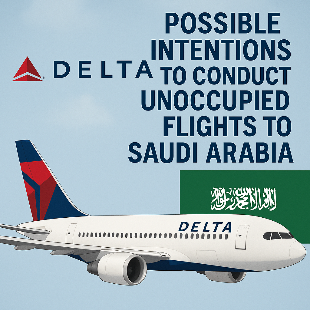 Delta’s Possible Intentions to Conduct Unoccupied Flights to Saudi Arabia