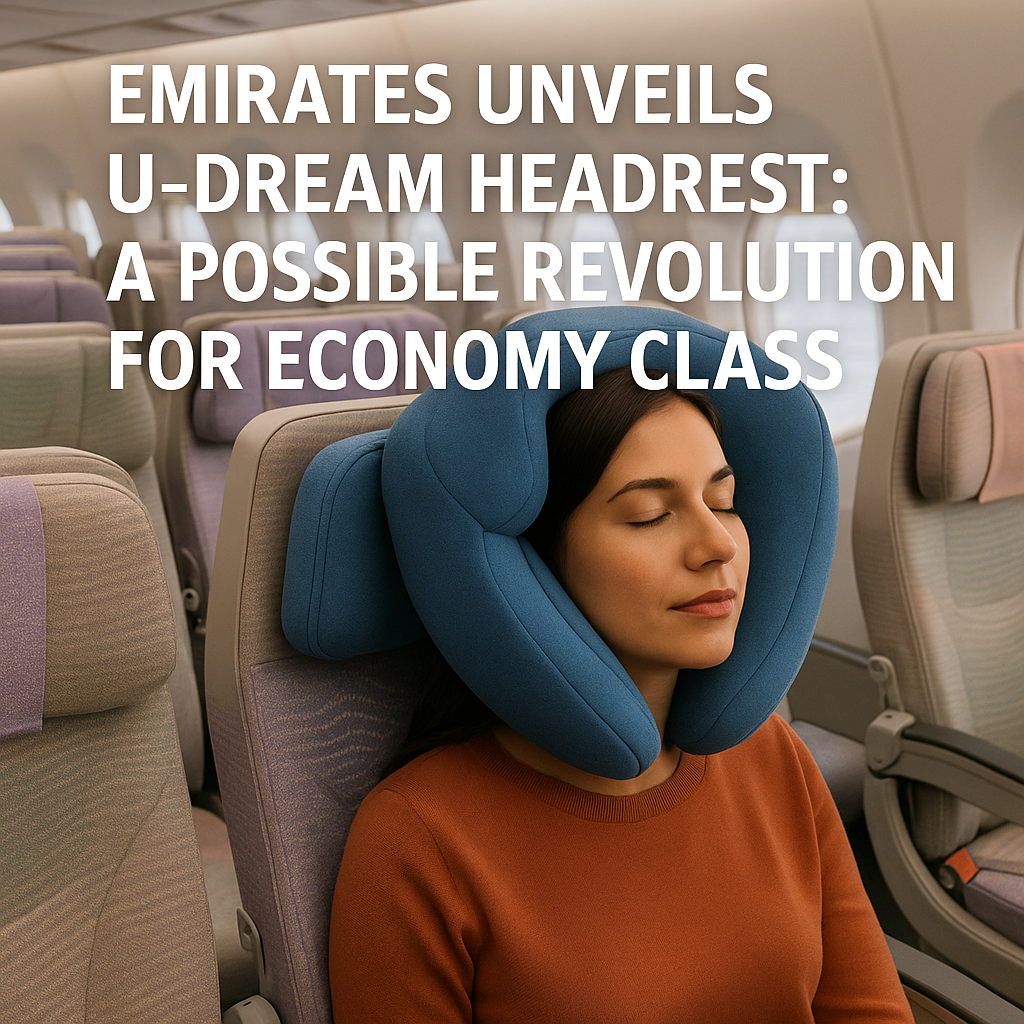 Emirates Unveils U-Dream Headrest: A Possible Revolution for Economy Class