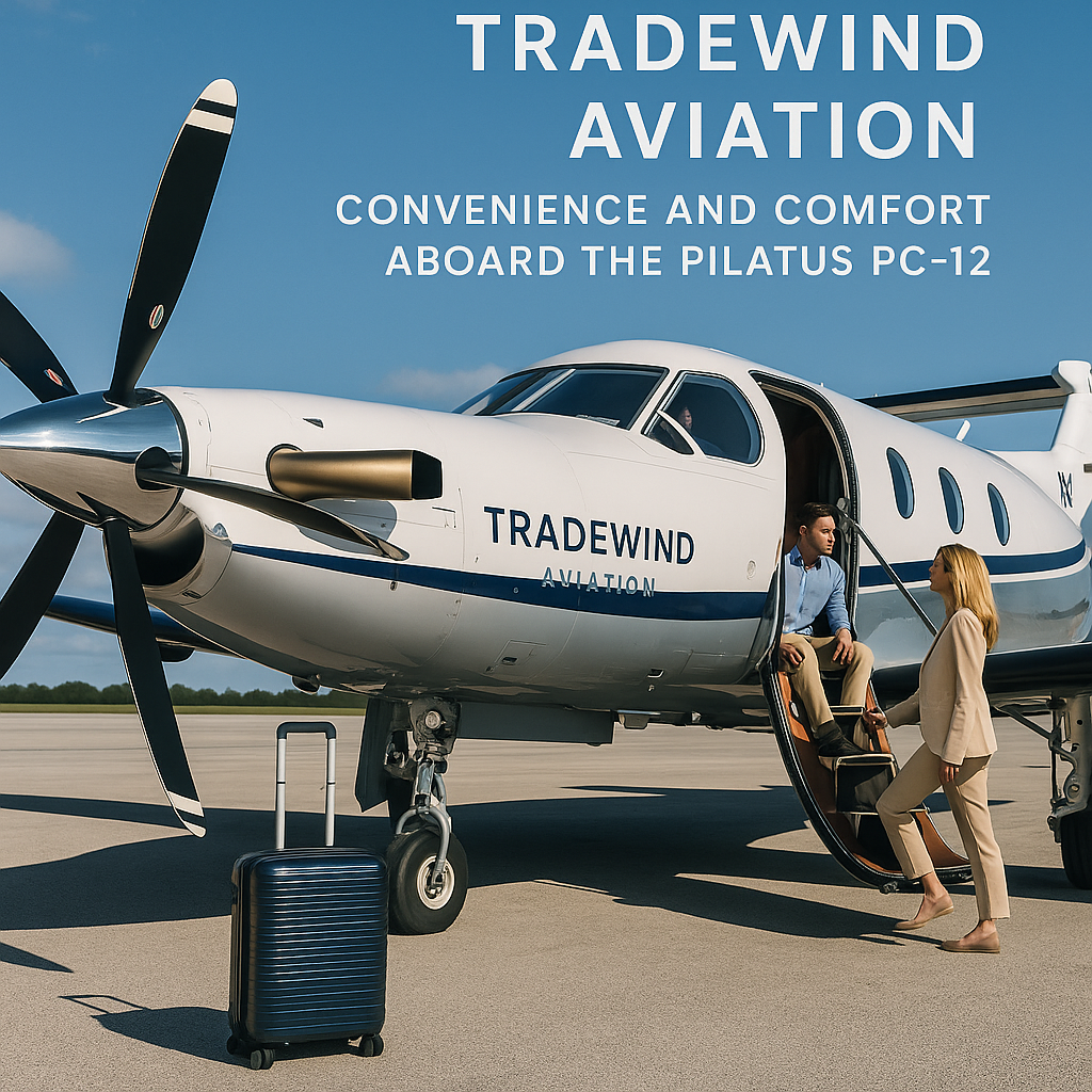 Experiencing Tradewind Aviation: Convenience and Comfort Aboard the Pilatus PC-12