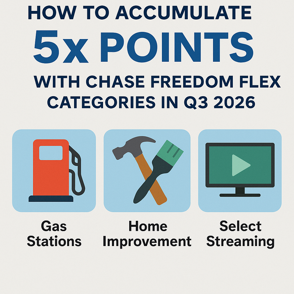 How to Accumulate 5x Points with Chase Freedom Flex Categories in Q3 2026