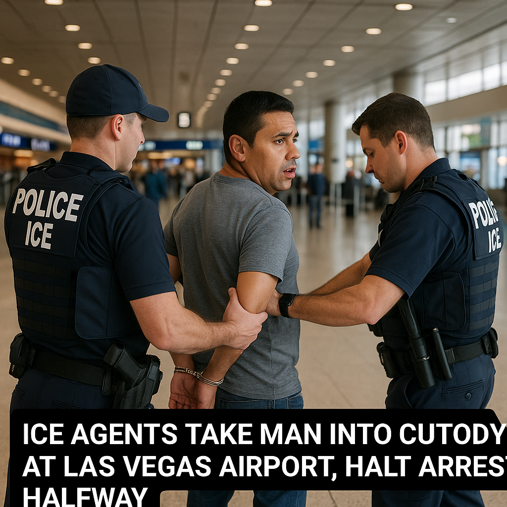 ICE Agents Take Man into Custody at Las Vegas Airport, Halt Arrest Halfway