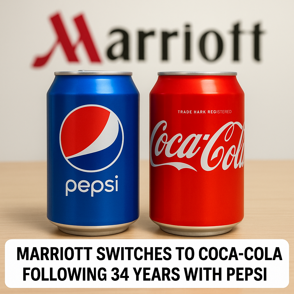 Marriott Switches to Coca-Cola Following 34 Years with Pepsi