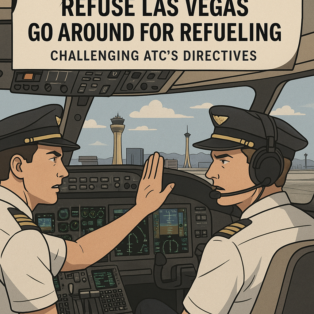 NetJets Pilots Refuse Las Vegas Go Around for Refueling: Challenging ATC’s Directives