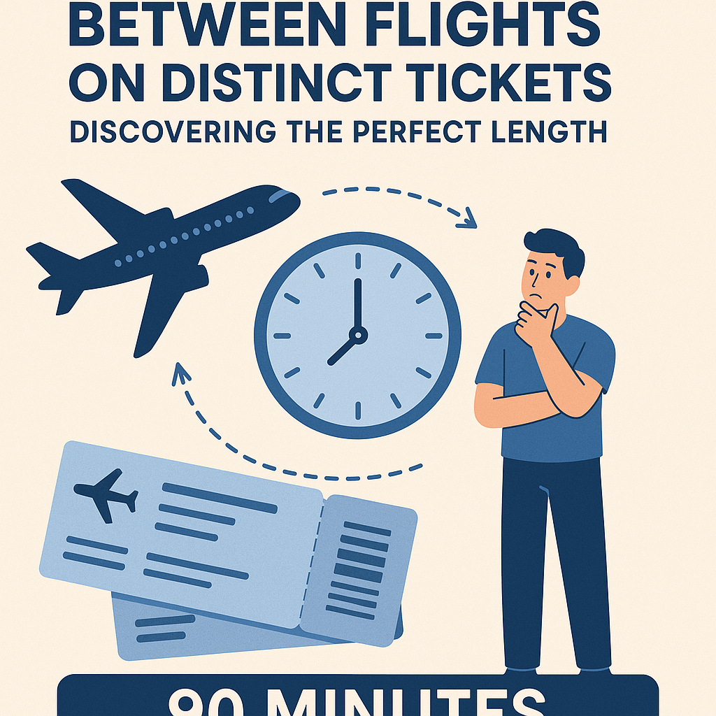 Optimal Time Cushion Between Flights on Distinct Tickets: Discovering the Perfect Length