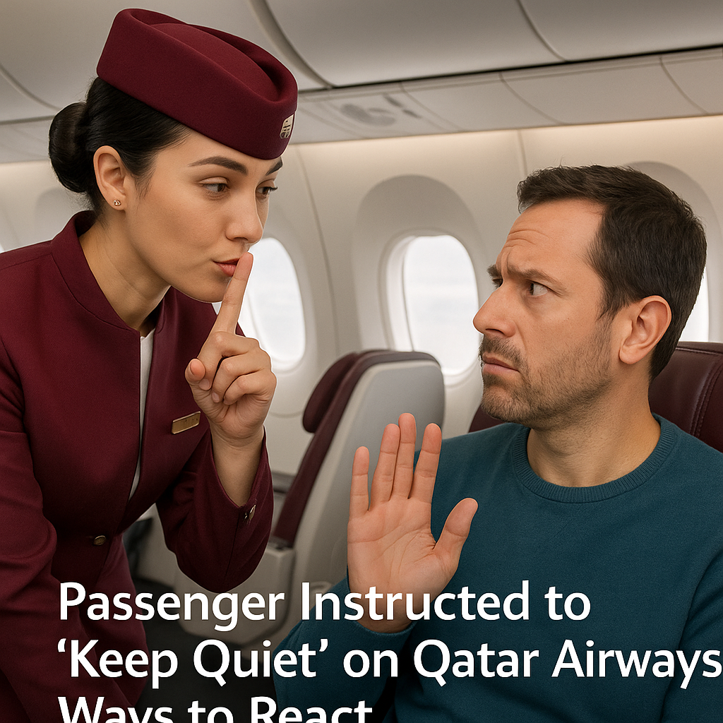 Passenger Instructed to “Keep Quiet” on Qatar Airways: Ways to React