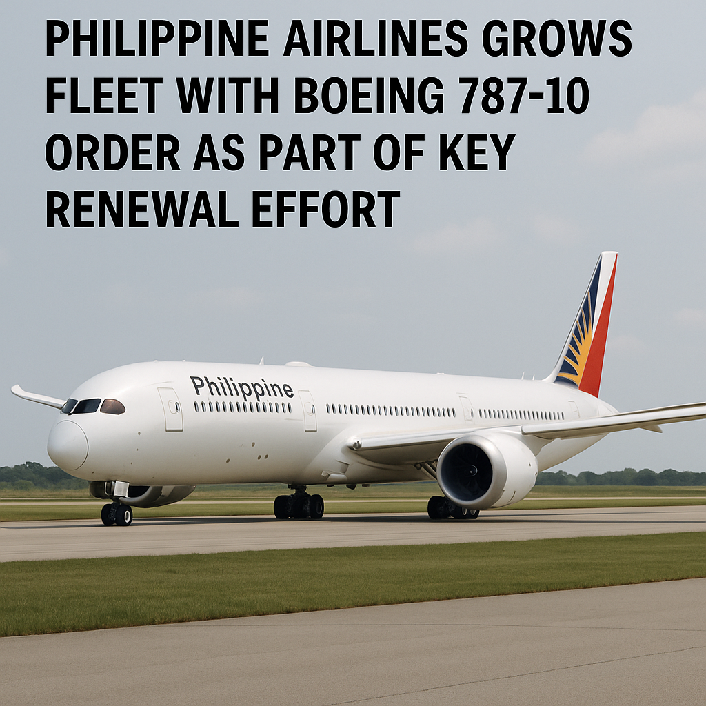 Philippine Airlines Grows Fleet with Boeing 787-10 Order as Part of Key Renewal Effort