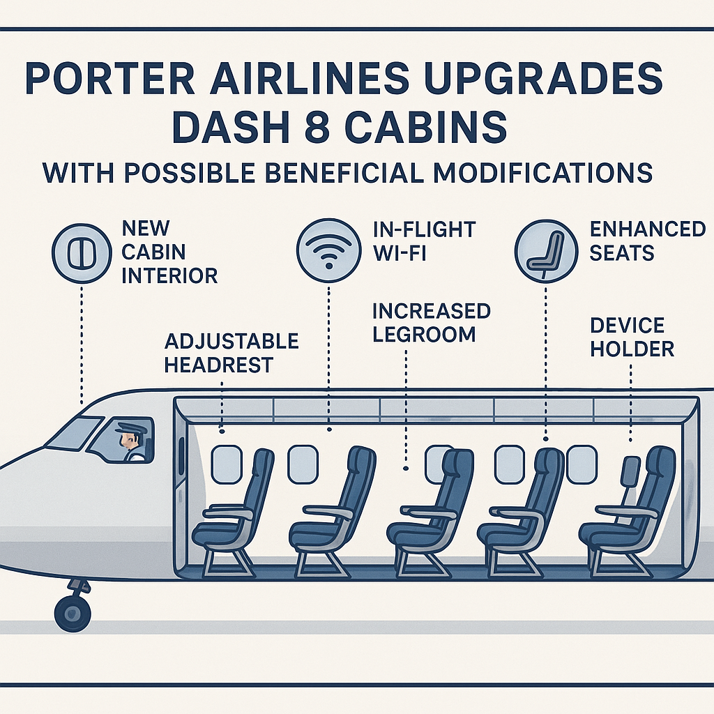 Porter Airlines Upgrades Dash 8 Cabins with Possible Beneficial Modifications