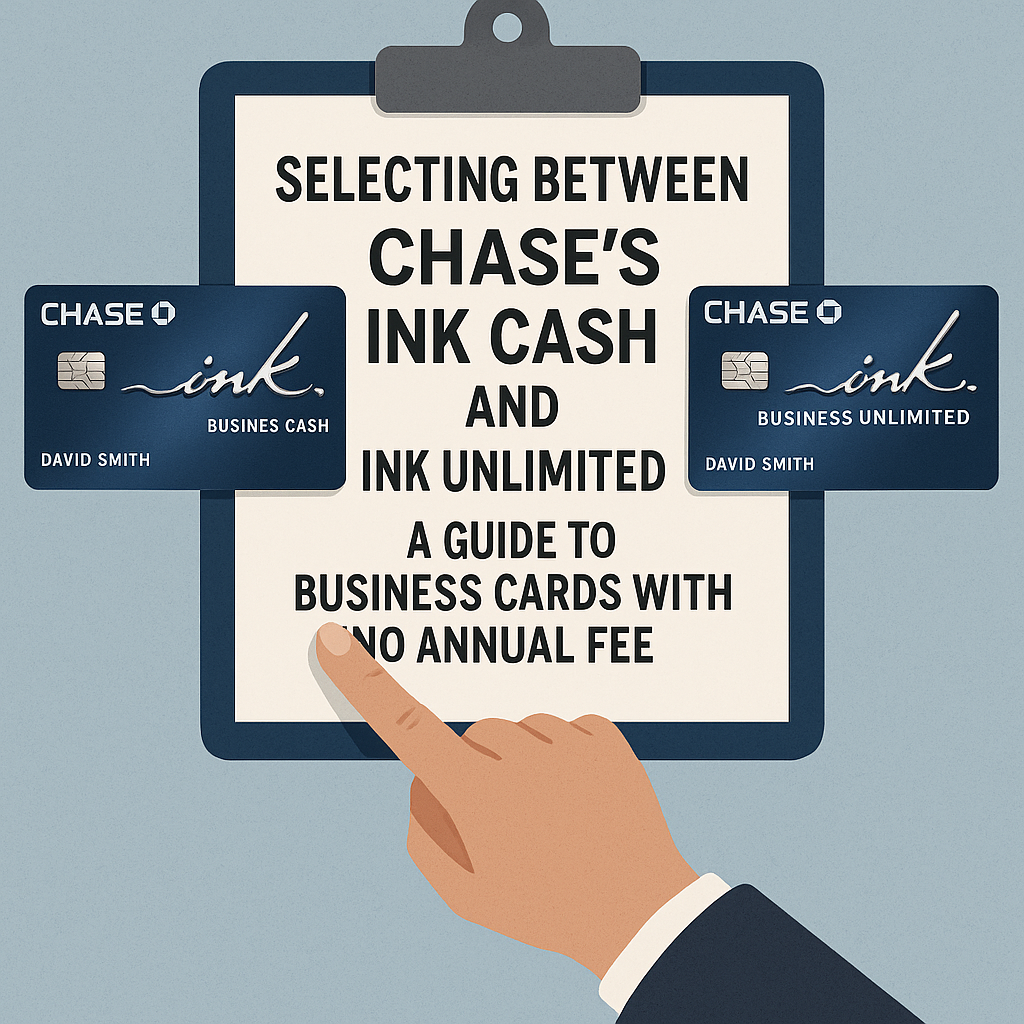Selecting Between Chase’s Ink Cash and Ink Unlimited: A Guide to Business Cards with No Annual Fee