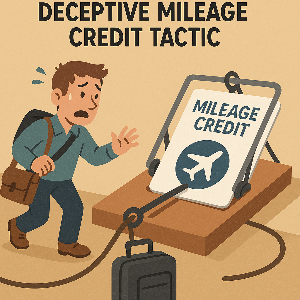Traveler Falls Prey to Elaborate Deceptive Mileage Credit Tactic