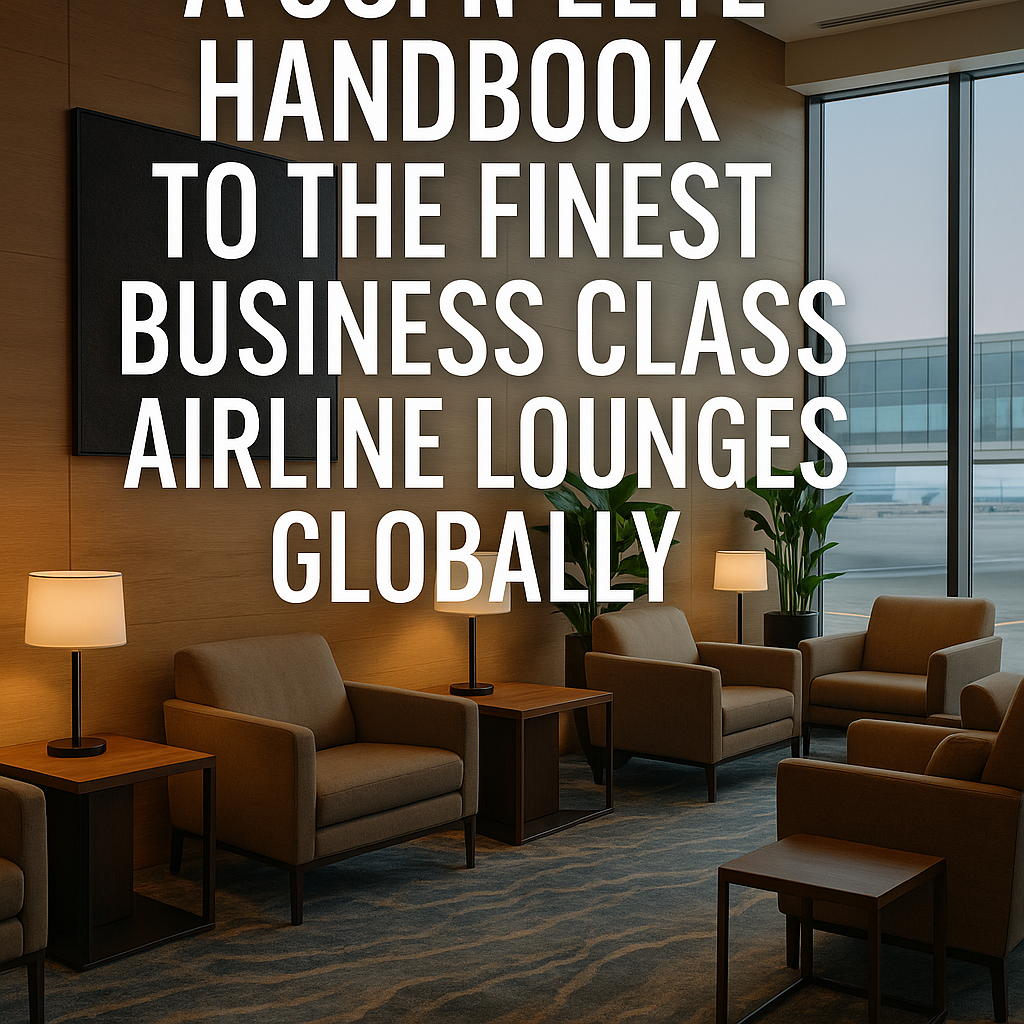 A Complete Handbook to the Finest Business Class Airline Lounges Globally