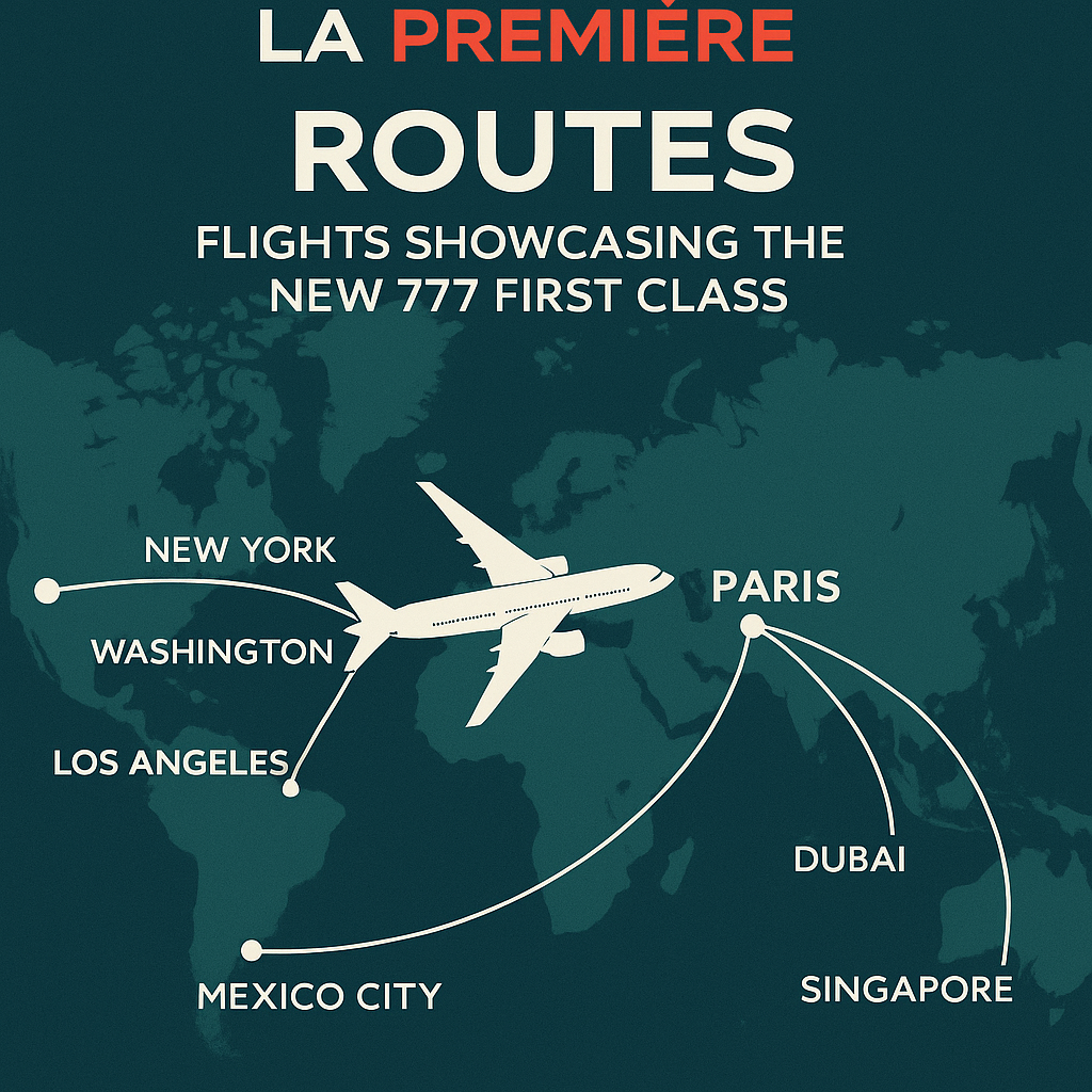 Air France La Premiere Routes: Flights Showcasing the New 777 First Class
