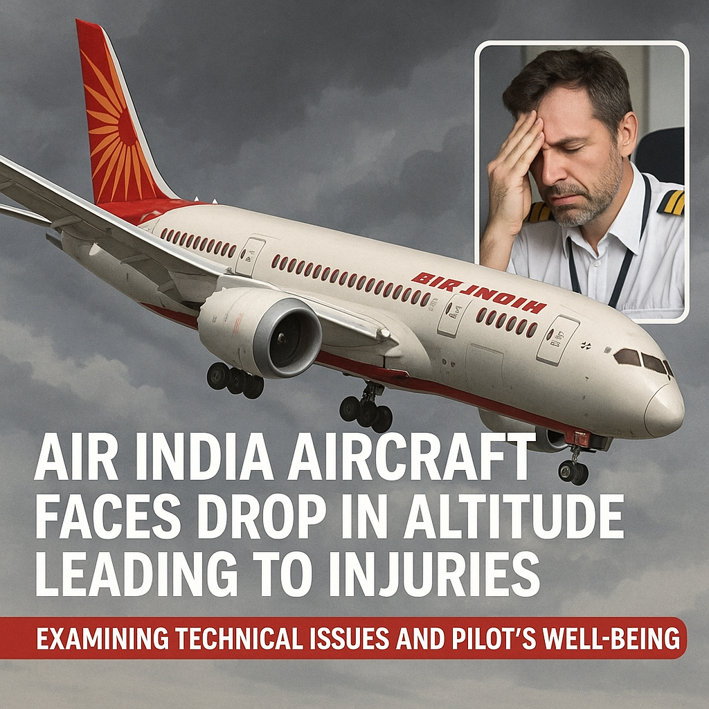 Air India Aircraft Faces Drop in Altitude Leading to Injuries: Examining Technical Issues and Pilot’s Well-being