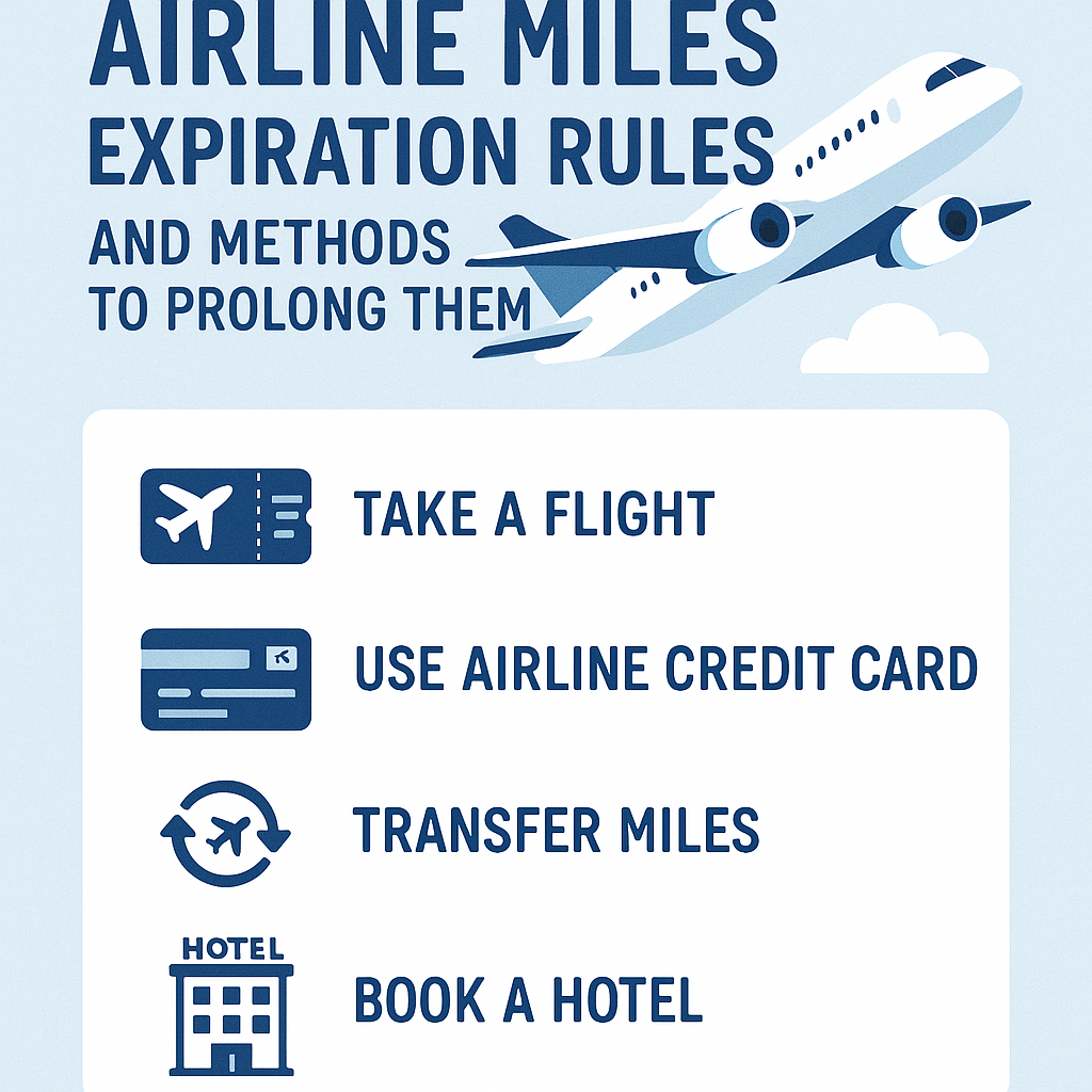 Airline Miles Expiration Rules and Methods to Prolong Them