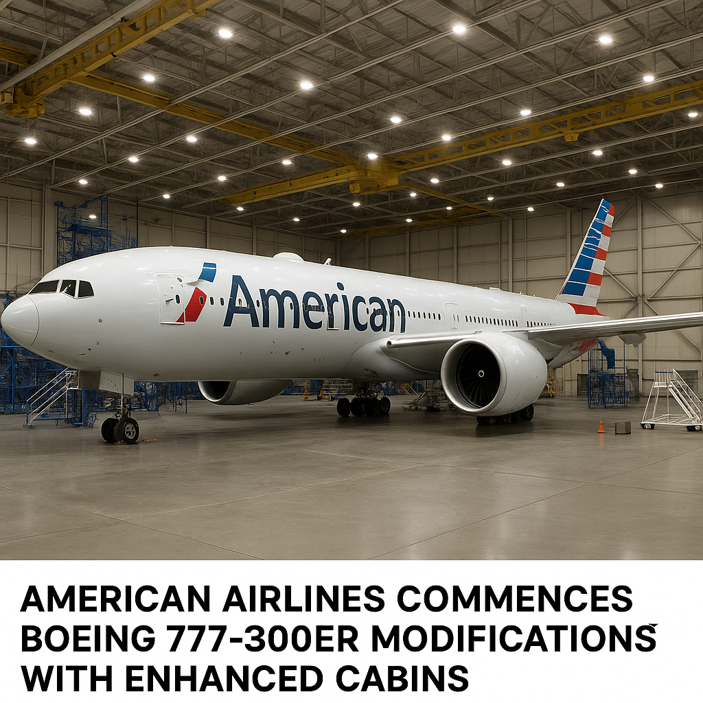 American Airlines Commences Boeing 777-300ER Modifications with Enhanced Cabins