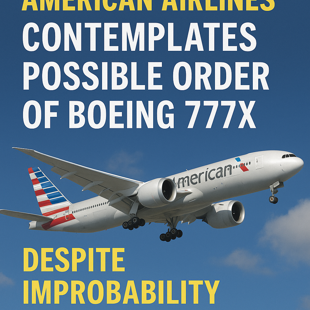 American Airlines Contemplates Possible Order of Boeing 777X Despite Improbability