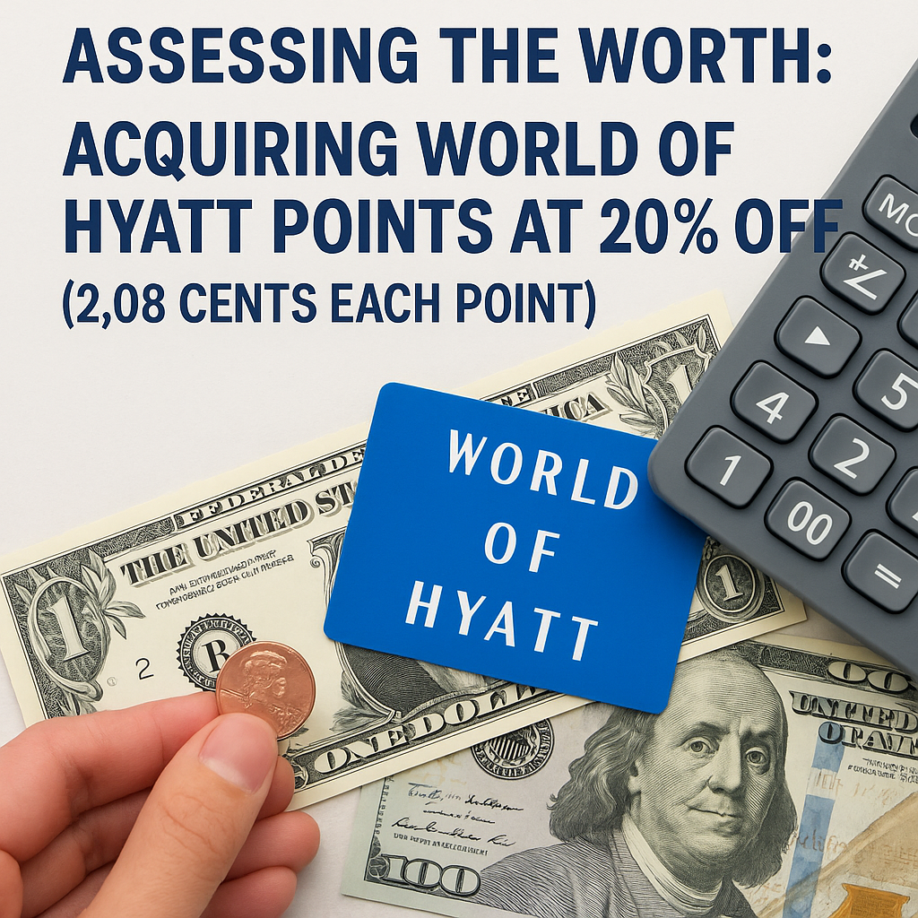 Assessing the Worth: Acquiring World Of Hyatt Points at 20% Off (2.08 Cents Each Point)