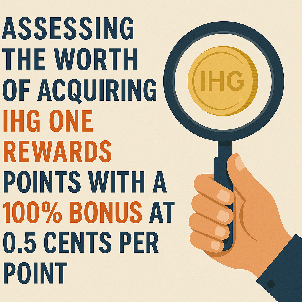 Assessing the Worth of Acquiring IHG One Rewards Points with a 100% Bonus at 0.5 Cents Per Point