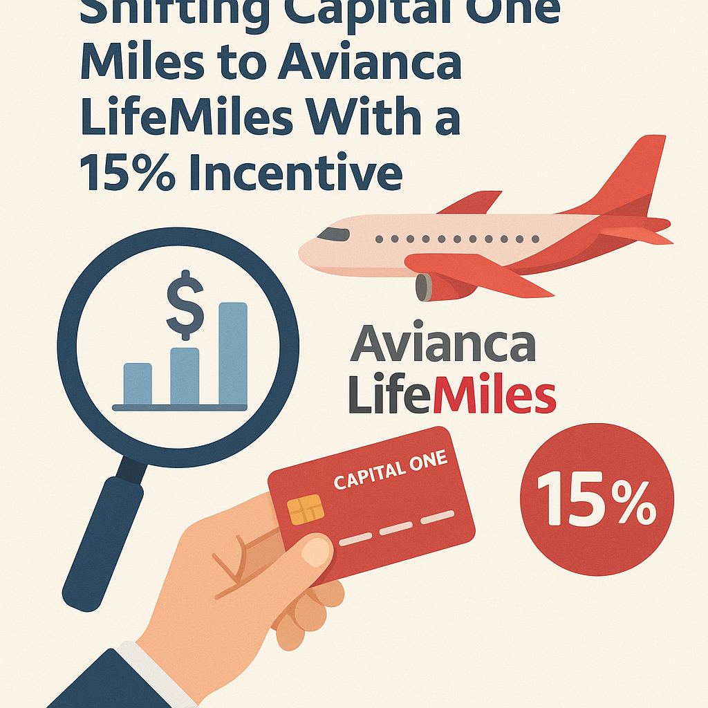 Assessing the Worth of Shifting Capital One Miles to Avianca Lifemiles with a 15% Incentive