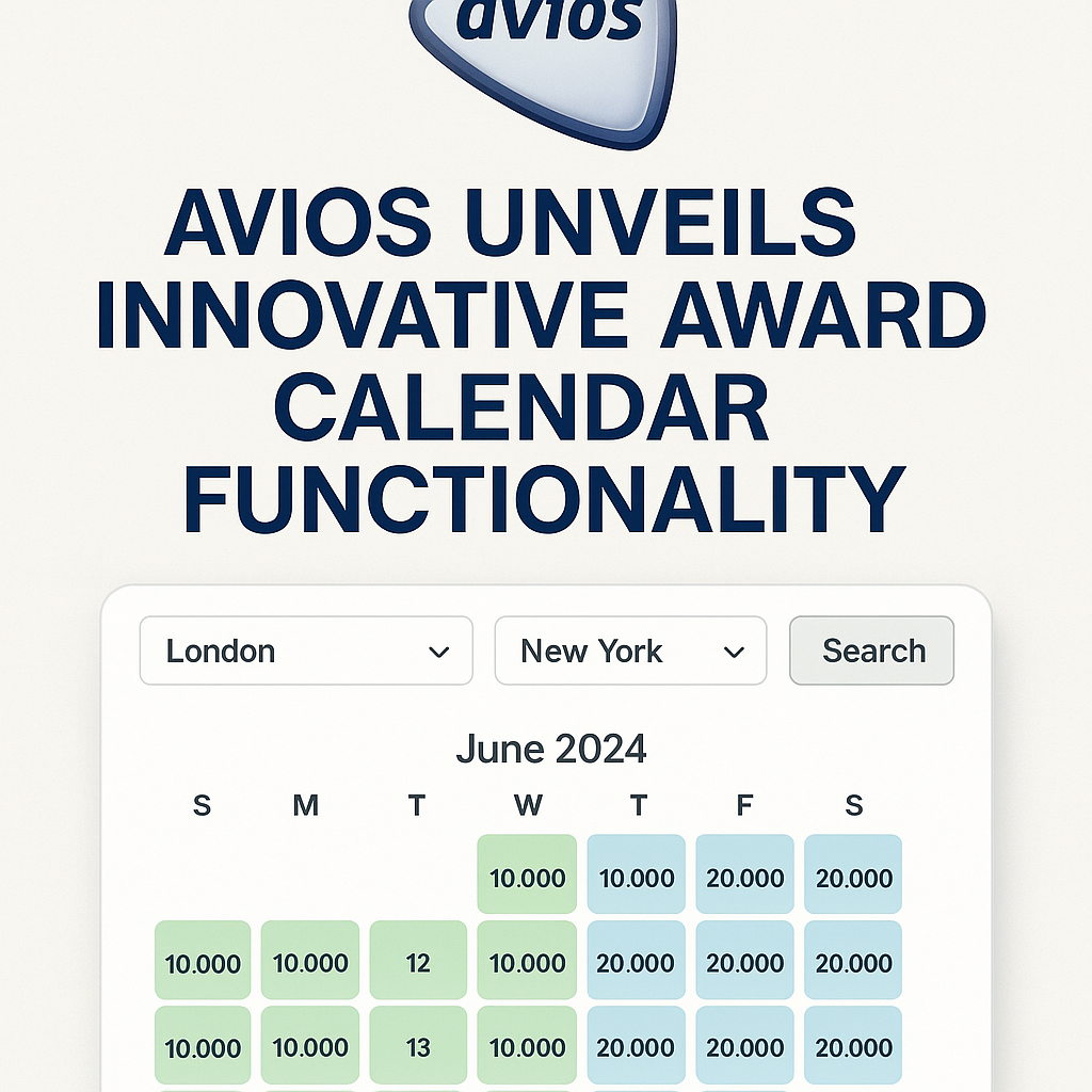 Avios Unveils Innovative Award Calendar Functionality for Simplified Award Flight Searches