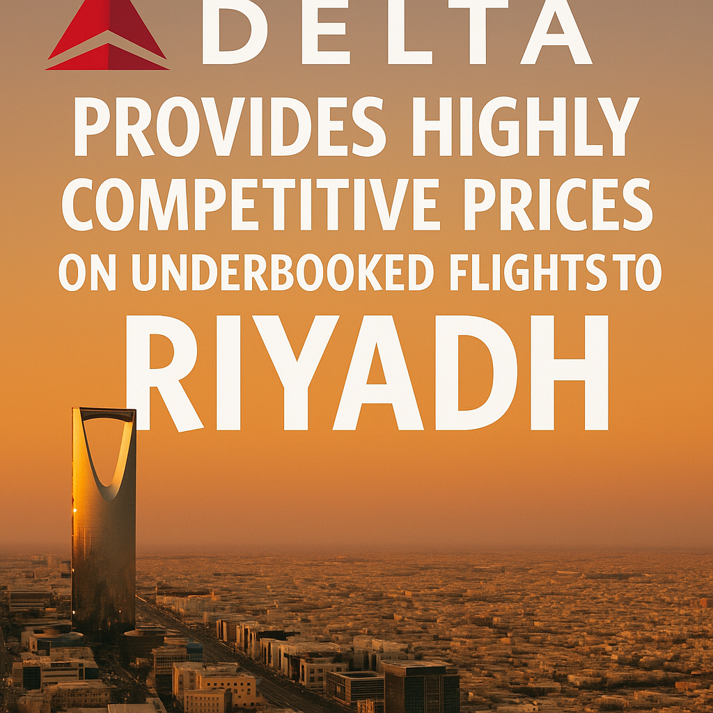 Delta Provides Highly Competitive Prices on Underbooked Flights to Riyadh