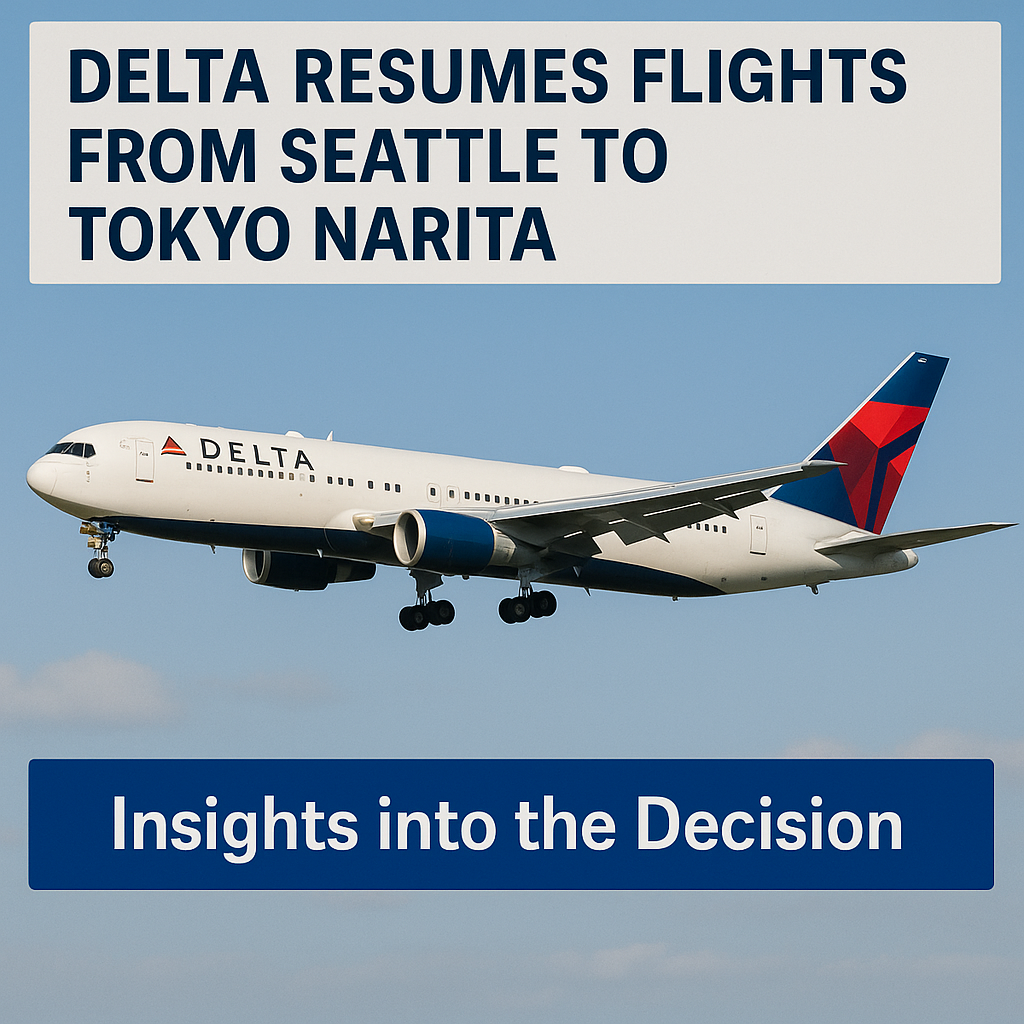 Delta Resumes Flights from Seattle to Tokyo Narita: Insights into the Decision