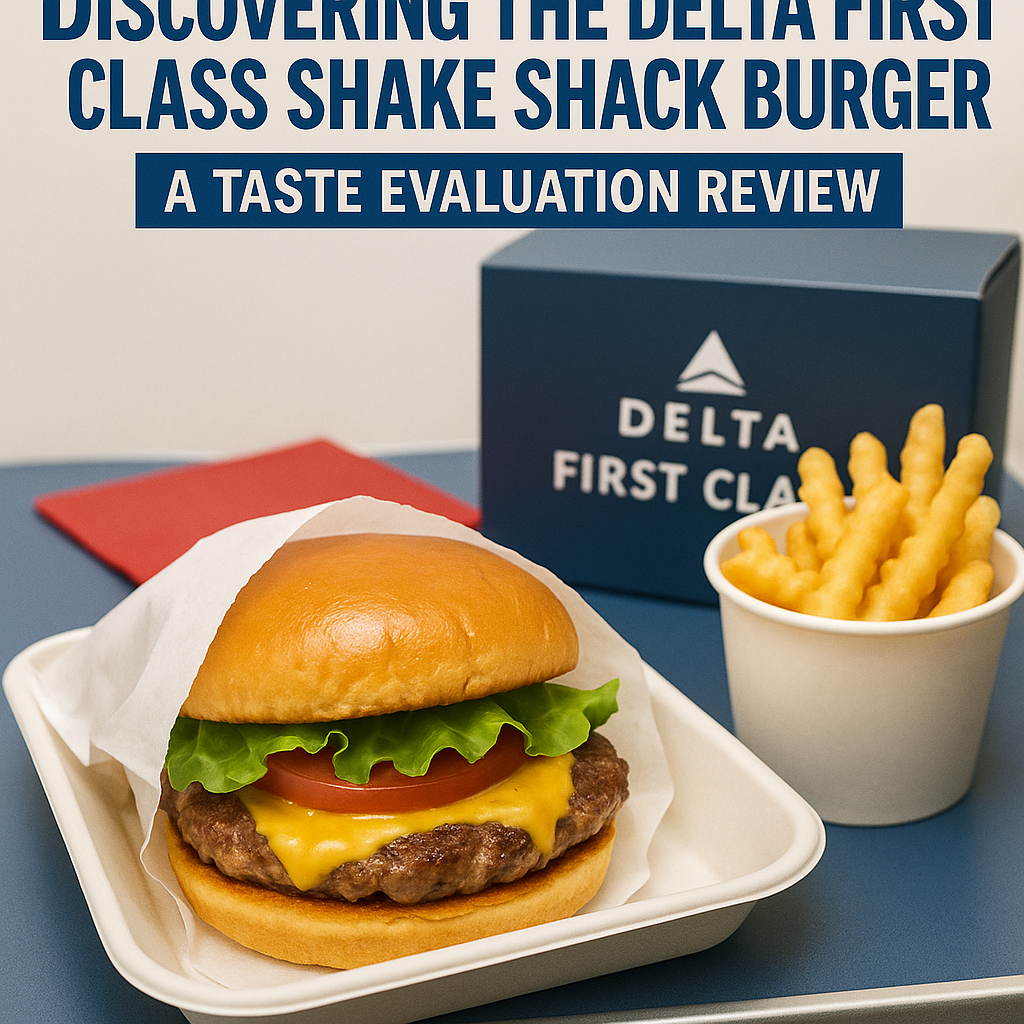 Discovering the Delta First Class Shake Shack Burger: A Taste Evaluation Review