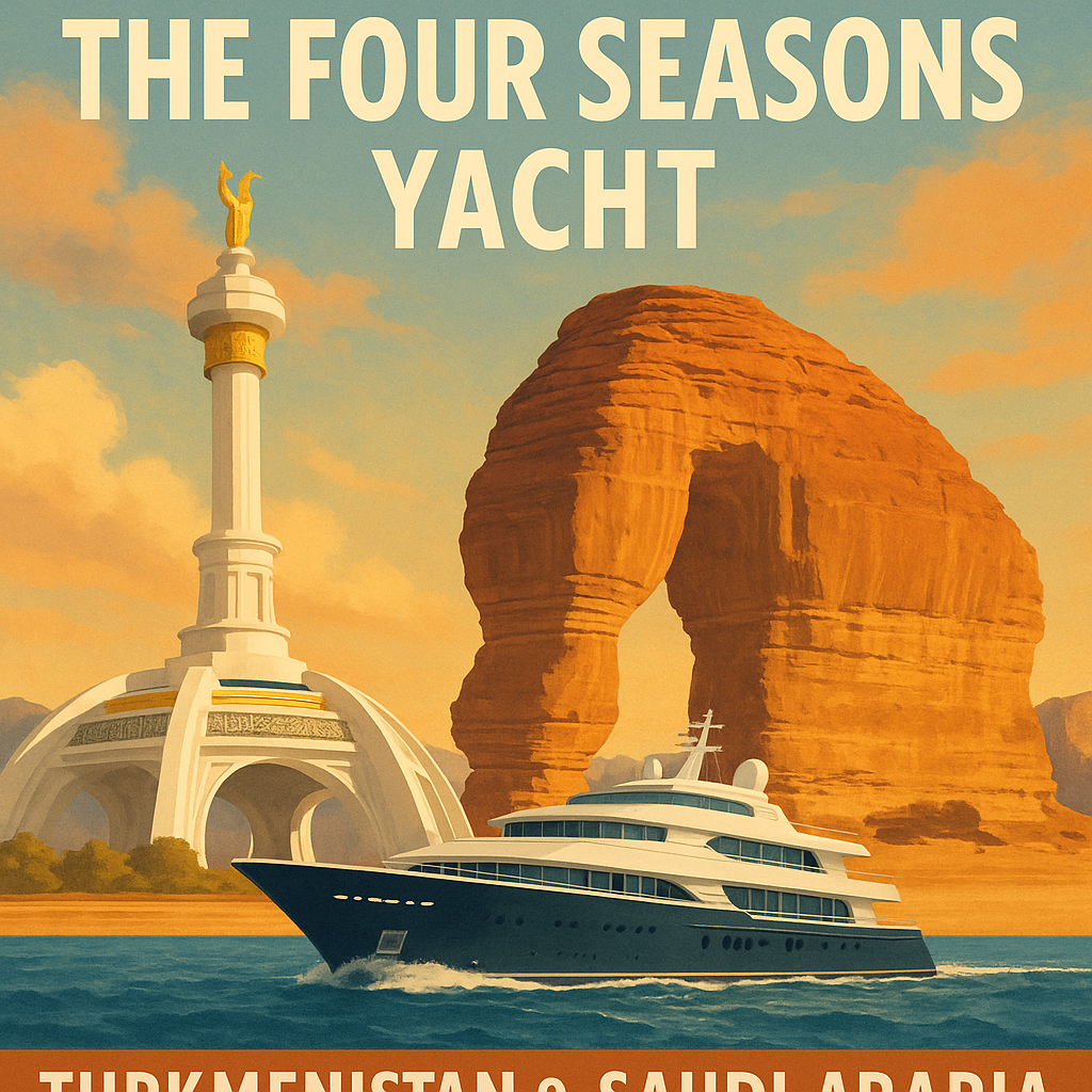 Discovering the Four Seasons Yacht Adventure across Turkmenistan and Saudi Arabia