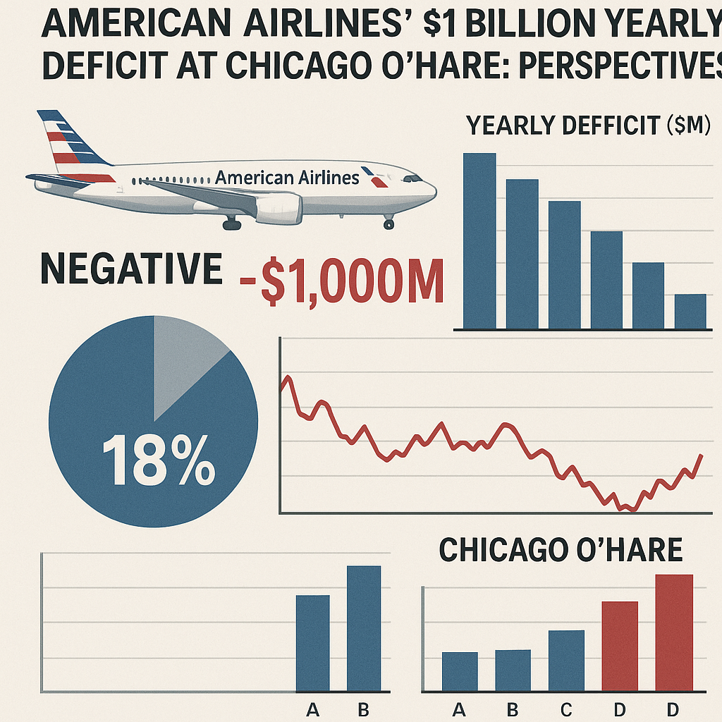 Examination of American Airlines’ $1 Billion Yearly Deficit at Chicago O’Hare: Data Perspectives