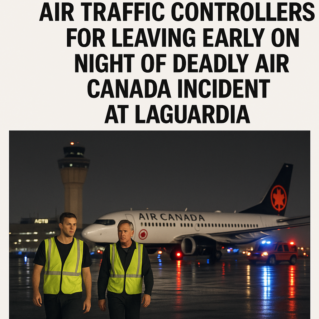 FAA Discharges Two Air Traffic Controllers for Leaving Early on Night of Deadly Air Canada Incident at LaGuardia