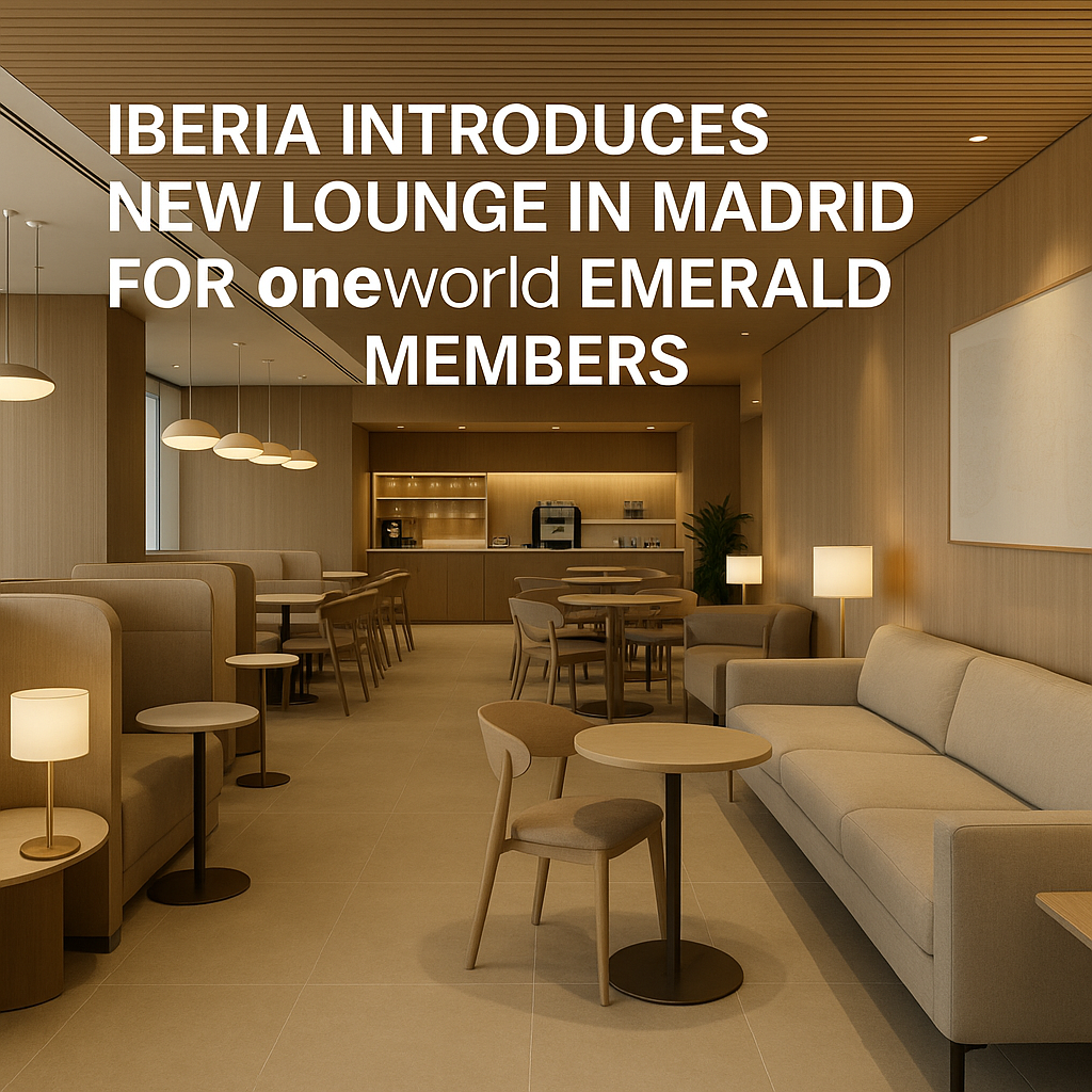 Iberia Introduces New Lounge in Madrid for Oneworld Emerald Members