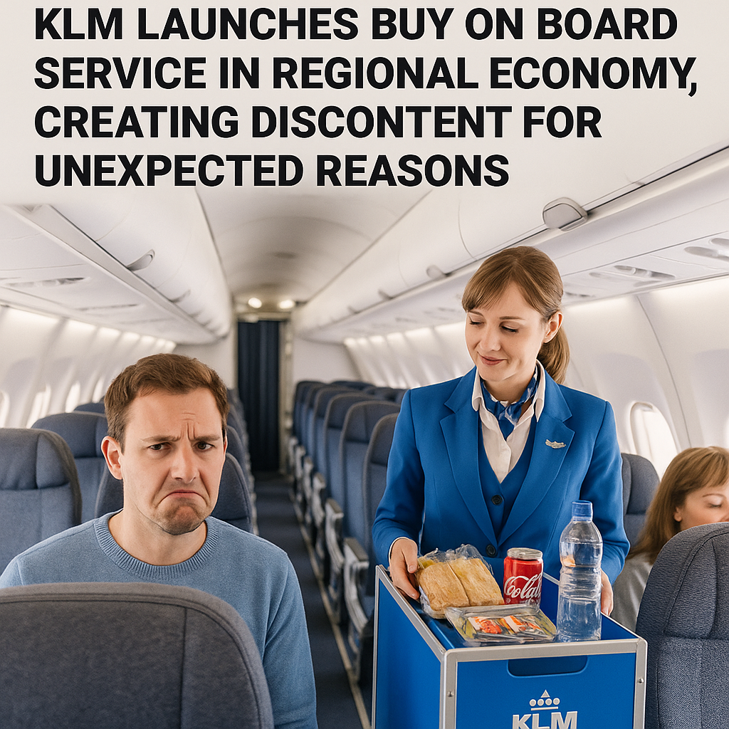 KLM Launches Buy On Board Service in Regional Economy, Creating Discontent for Unexpected Reasons