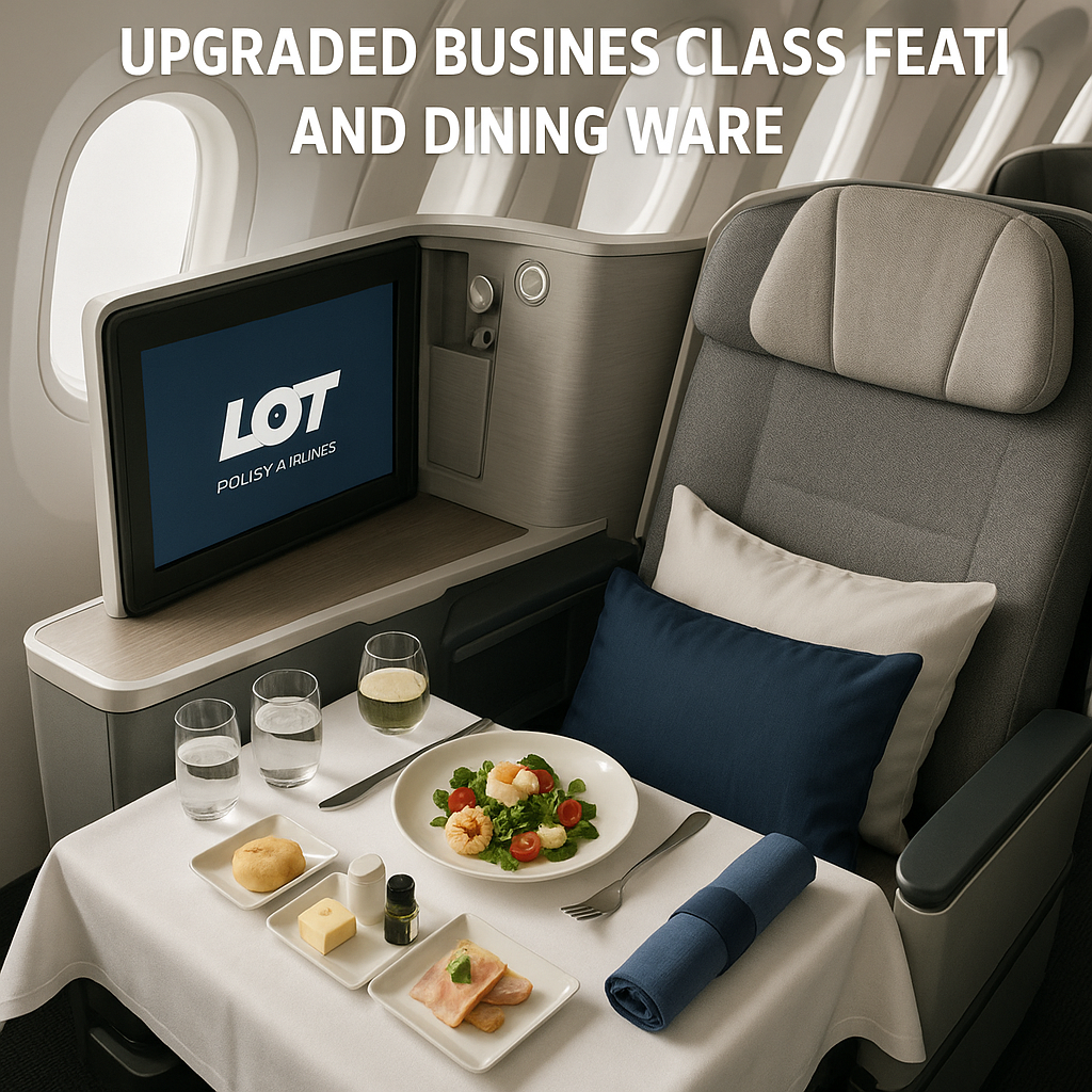 LOT Polish Airlines Unveils Upgraded Business Class Features and Dining Ware