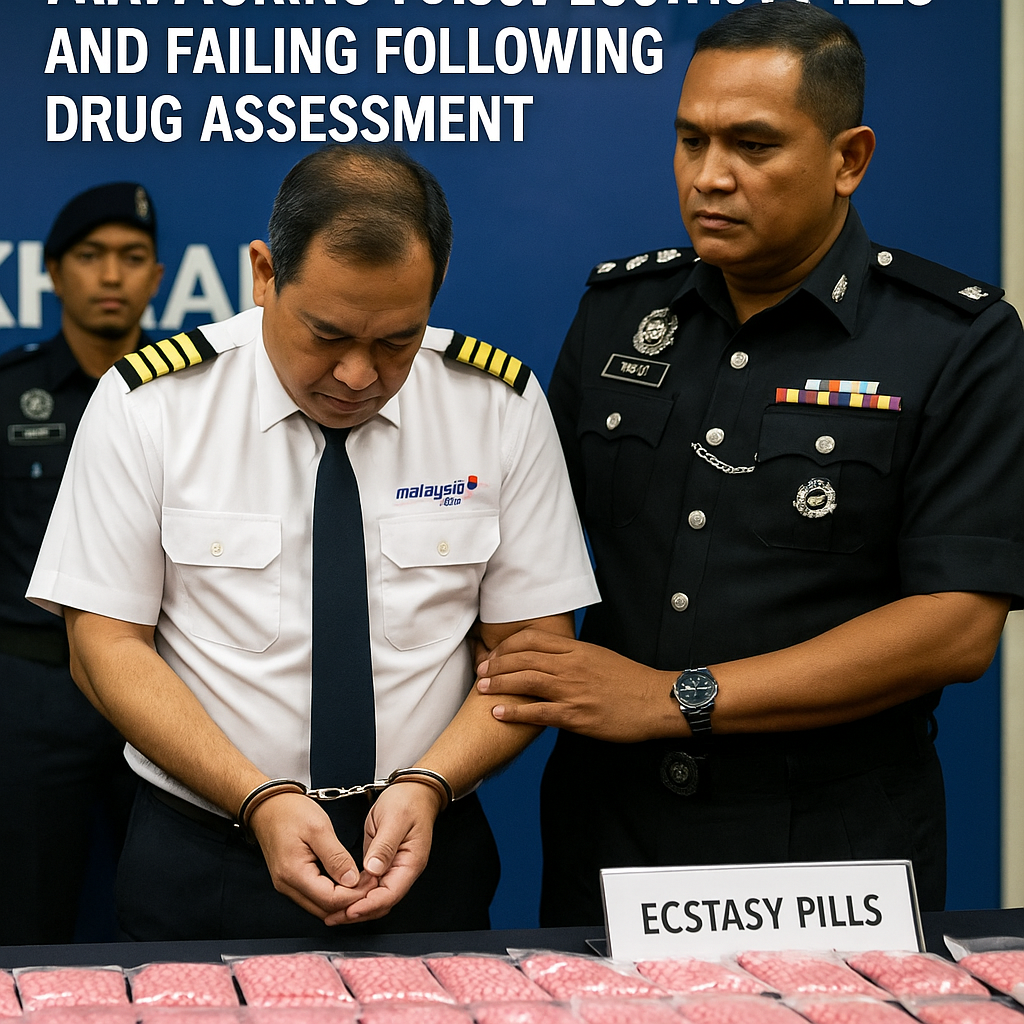 Malaysia Airlines Pilot Detained for Trafficking 70,000 Ecstasy Pills and Failing Following Drug Assessment