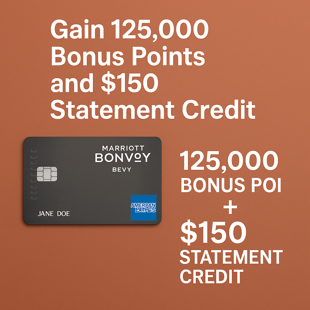 Marriott Bonvoy Bevy Card: Gain 125,000 Bonus Points and $150 Statement Credit