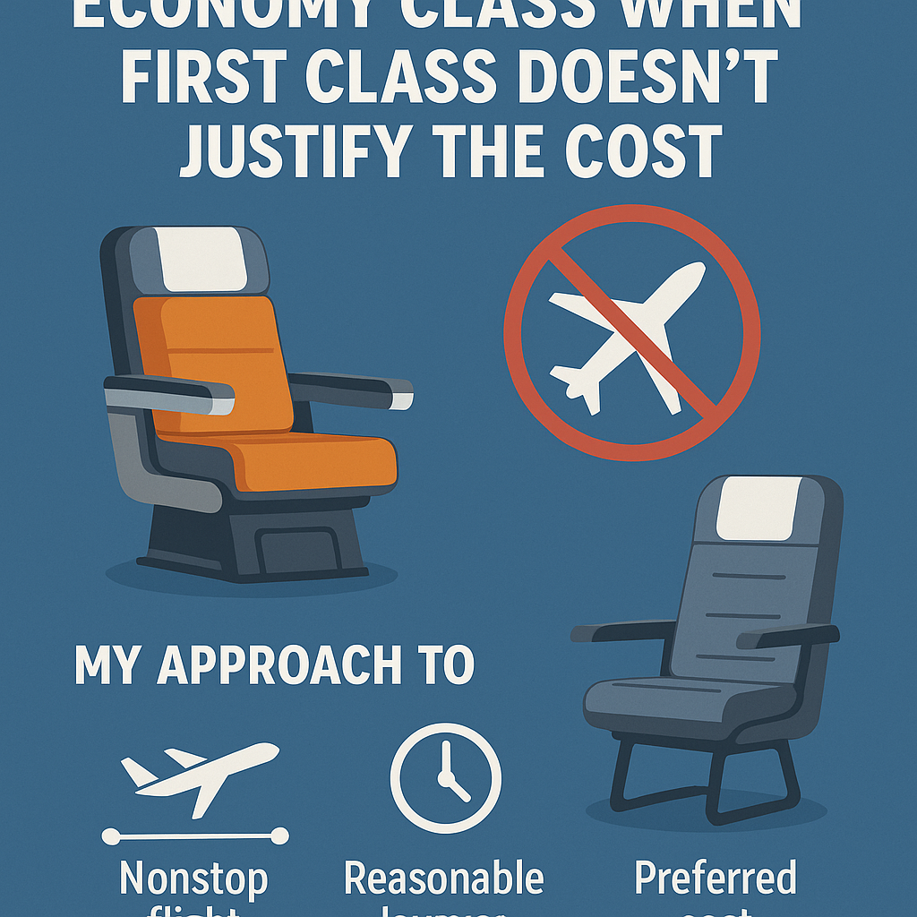 My Approach to Selecting Economy Class When First Class Doesn’t Justify the Cost