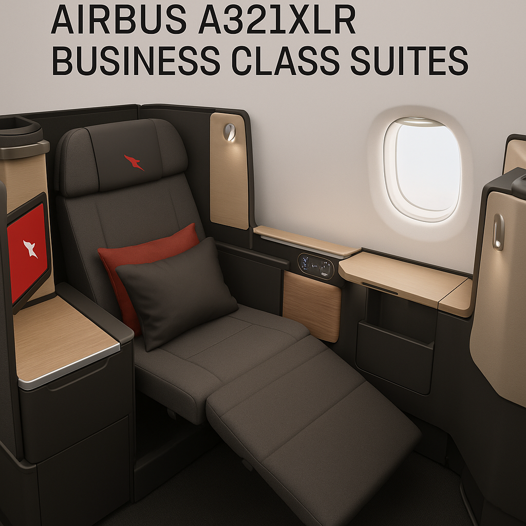 Qantas Reveals Upcoming Launch of Airbus A321XLR Business Class Suites