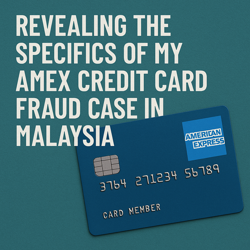 Revealing the Specifics of My Amex Credit Card Fraud Case in Malaysia