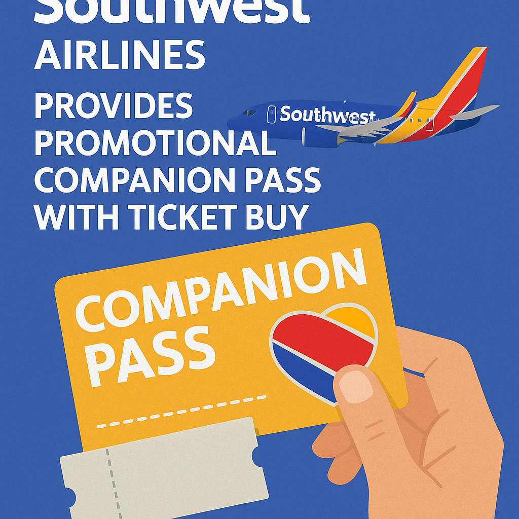 Southwest Airlines Provides Promotional Companion Pass with Ticket Buy