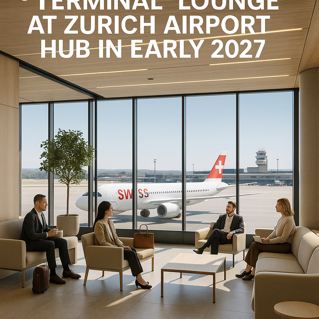 SWISS to Launch New “Terminal” Lounge at Zurich Airport Hub in Early 2027