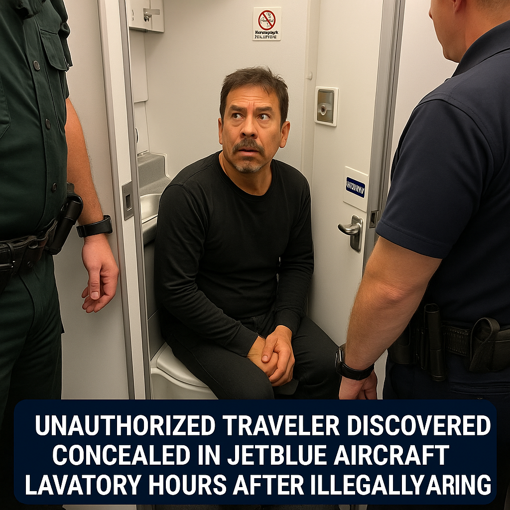 Unauthorized Traveler Discovered Concealed in JetBlue Aircraft Lavatory Hours After Illegally Boarding at FLL