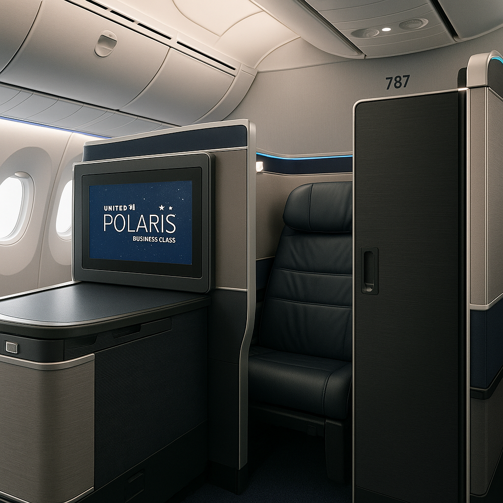 United 787 Polaris Business Class Suite Doors to Slowly Become Functional