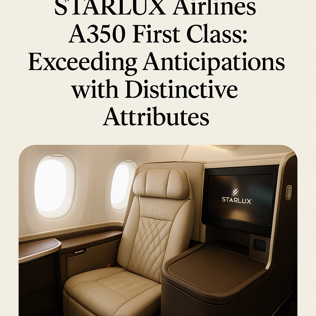 A Comprehensive Analysis of Starlux Airlines A350 First Class: Exceeding Anticipations with Distinctive Attributes
