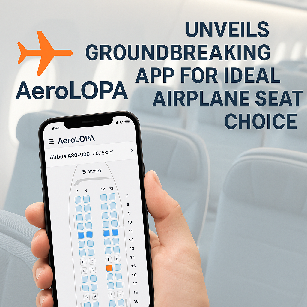 AeroLOPA Unveils Groundbreaking App for Ideal Airplane Seat Choice
