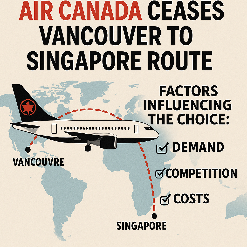 Air Canada Ceases Vancouver to Singapore Route: Factors Influencing the Choice
