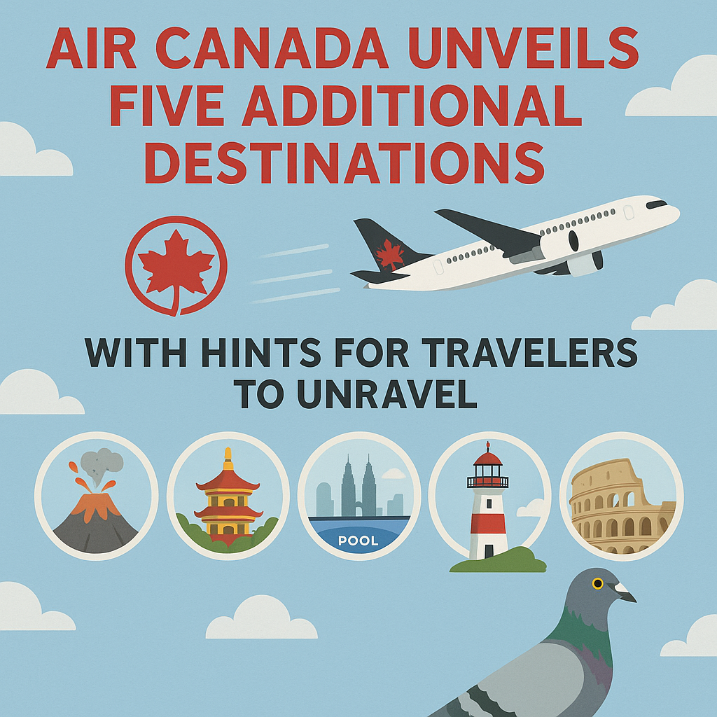 Air Canada Unveils Five Additional Destinations with Hints for Travelers to Unravel