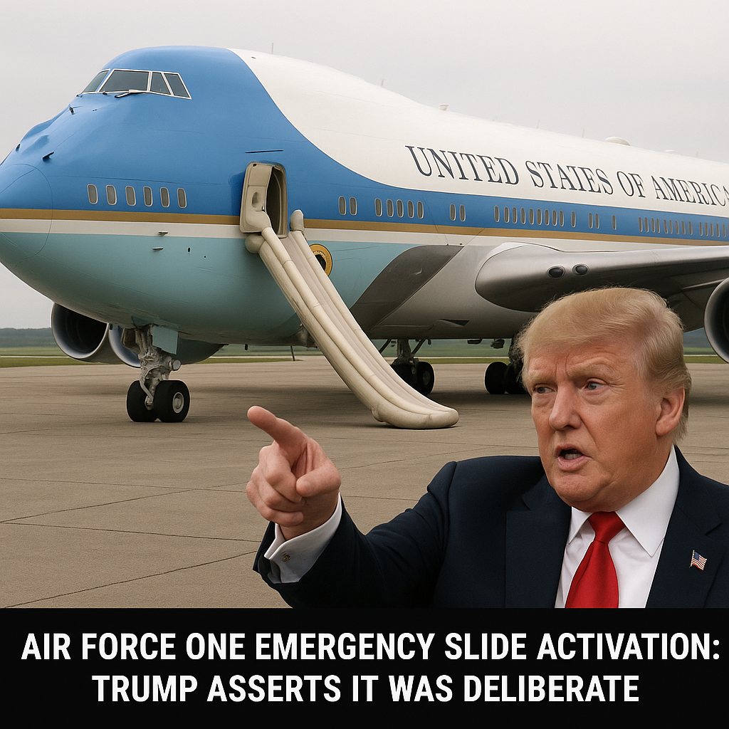 Air Force One Emergency Slide Activation: Trump Asserts It Was Deliberate