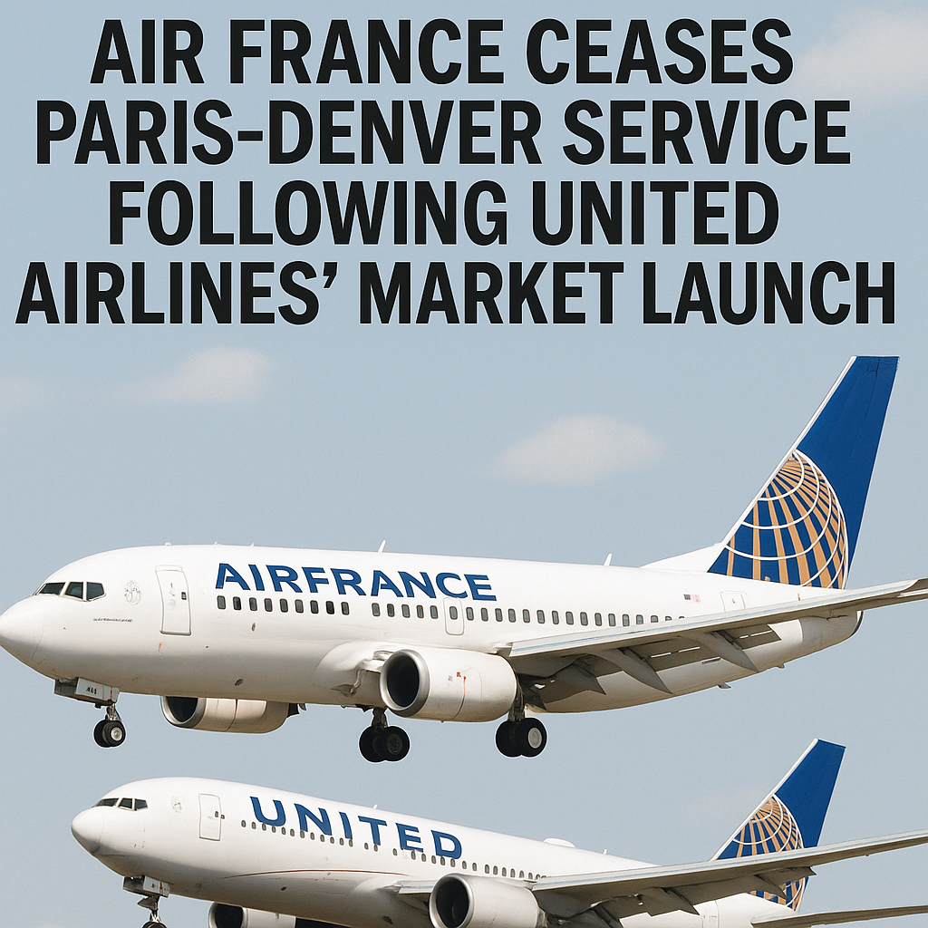 Air France Ceases Paris-Denver Service Following United Airlines’ Market Launch