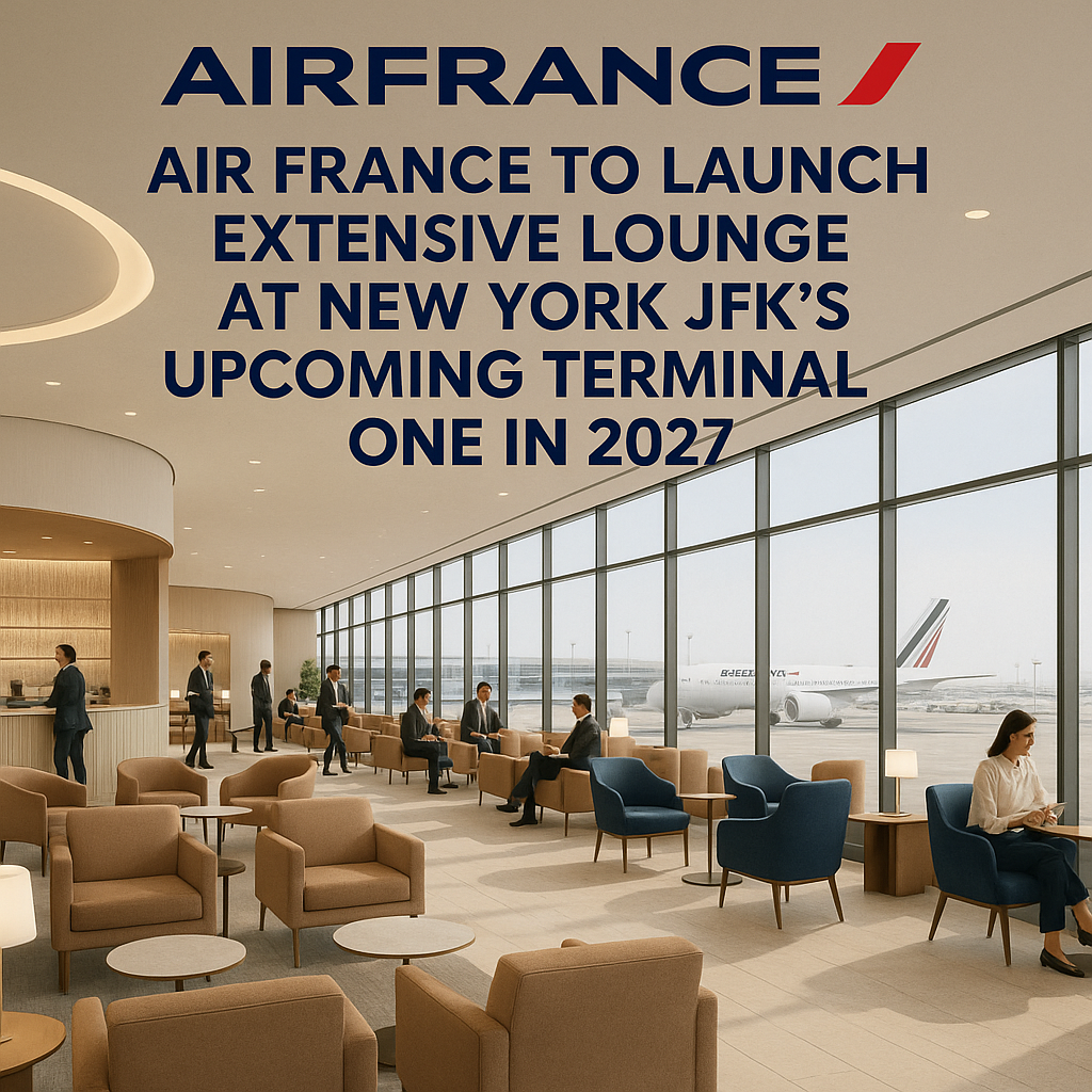 Air France to Launch Extensive Lounge at New York JFK’s Upcoming Terminal One in 2027