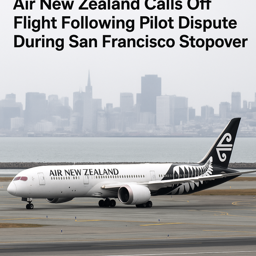 Air New Zealand Calls Off Flight Following Pilot Dispute During San Francisco Stopover